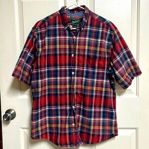 Woolrich Mens Button Up Short sleeve Shirt Size Large